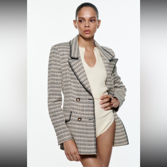 Zara textured tweed blazer XS - Picture 6 of 6